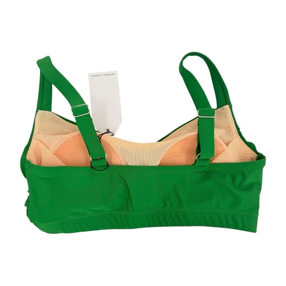 Universal Standard 2-Piece Twist Front Bikini Top Bikini Breif Bottom Green - Picture 5 of 9